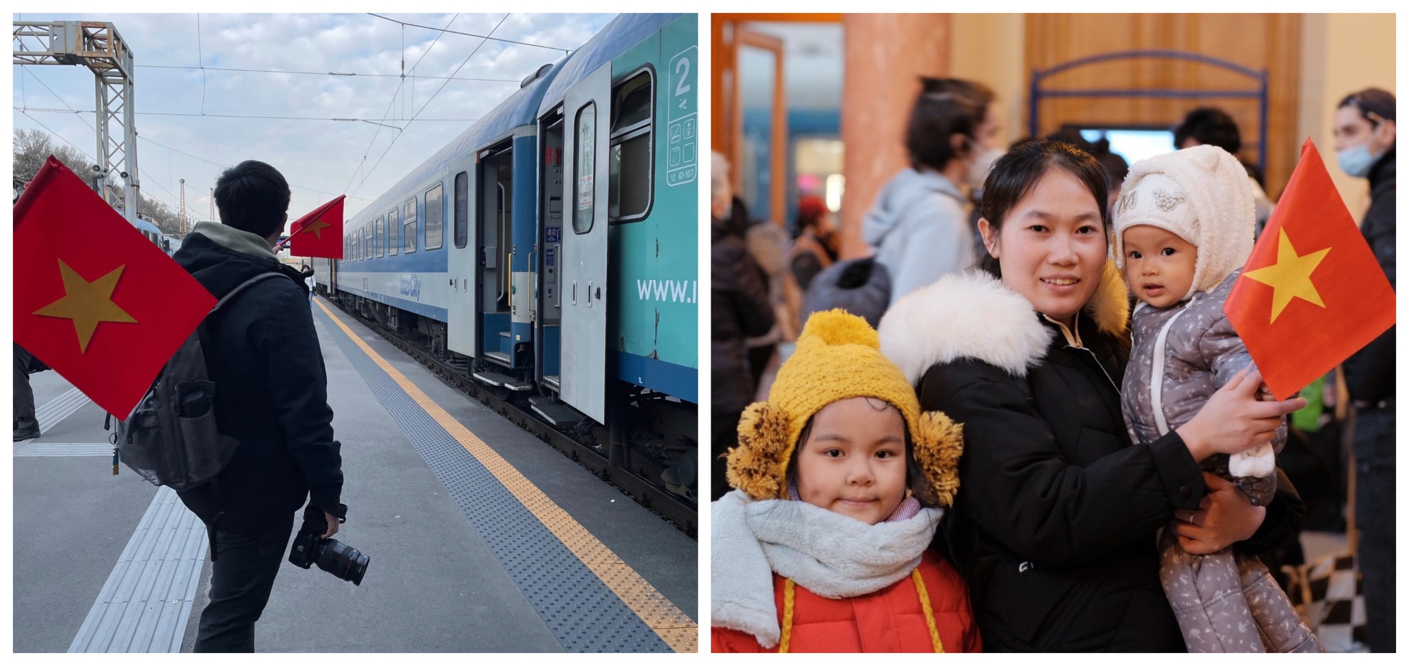 Người dân Việt Nam an toàn đến Budapest sau những chuyến tàu ngày đêm không ngủ